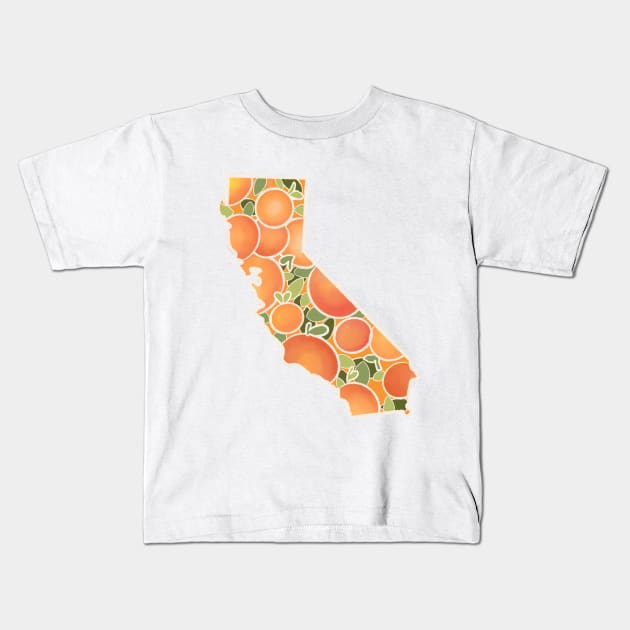 California oranges Kids T-Shirt by avadoodle